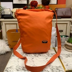 BREE Orange Nylon Crossbody
